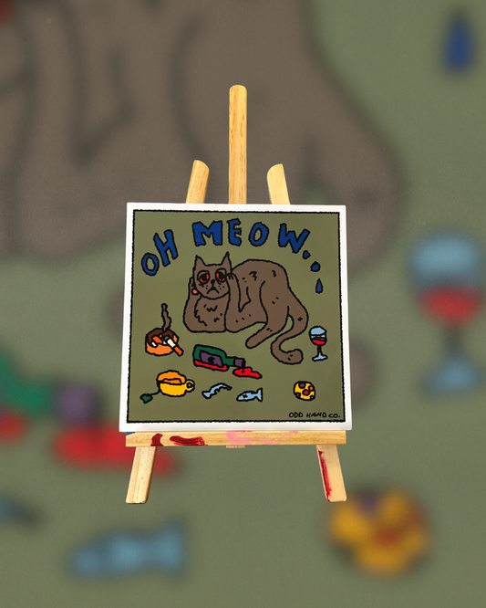Oh Meow Cat Print