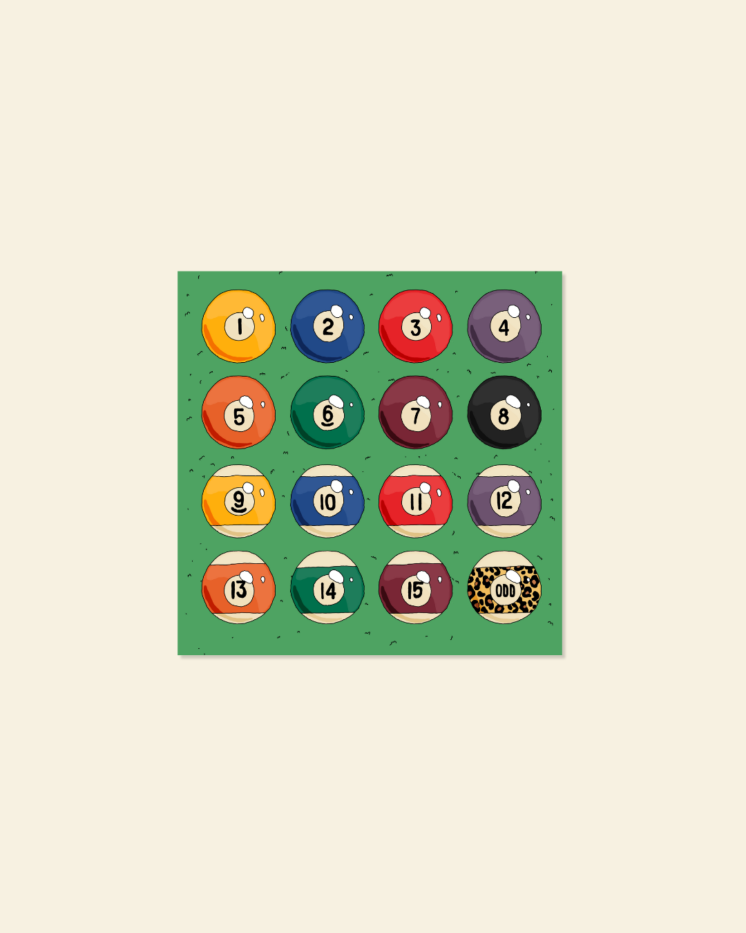 Pool Balls Rule Sticker