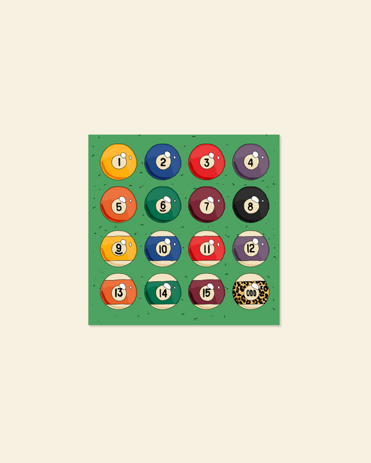 Pool Balls Rule Sticker