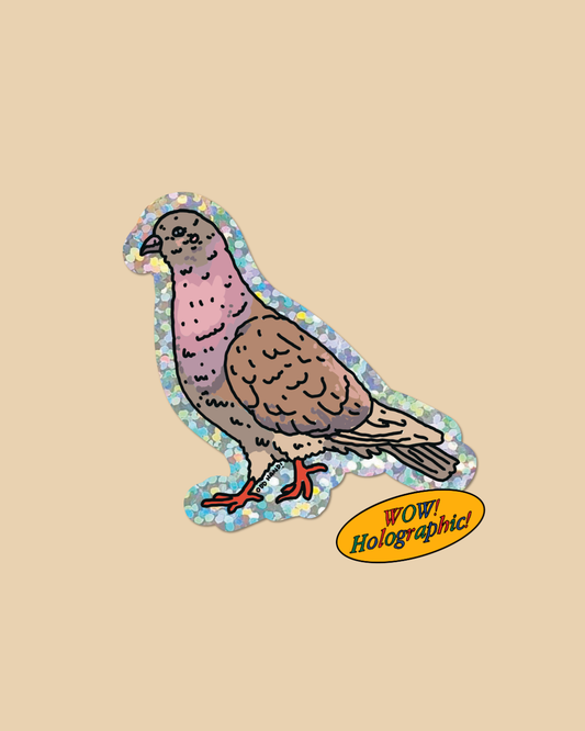 Tokyo Pigeon Holographic Sticker