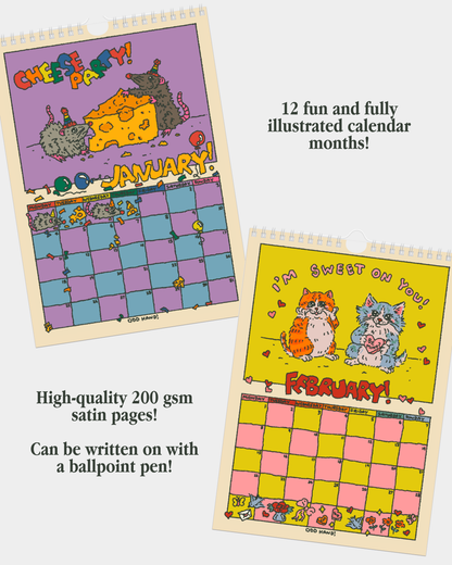 Odd Hand's 2027 Calendar