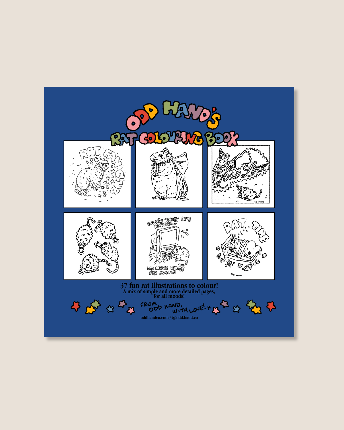 Odd Hand's Rat Colouring Book