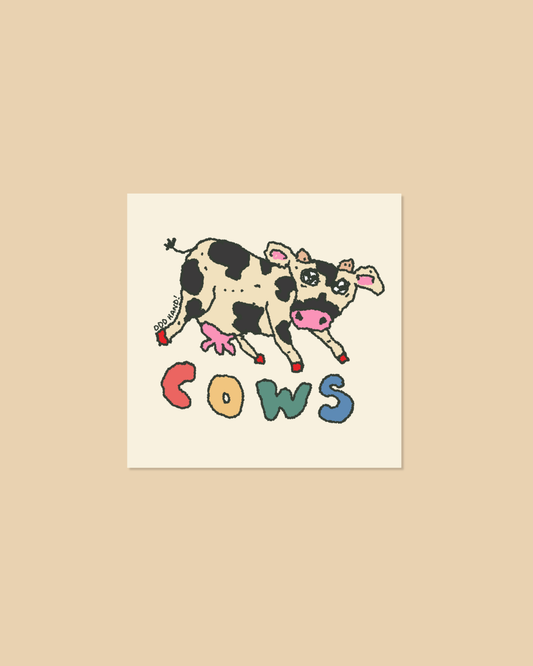 Cows Square Sticker