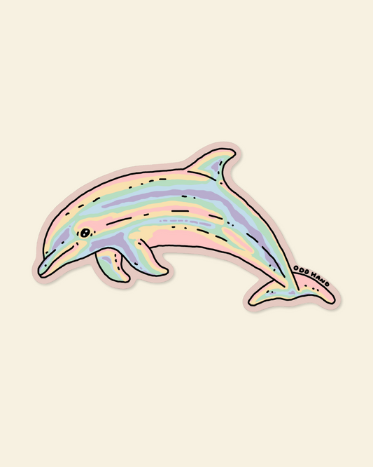 Pastel Dolphin Sticker