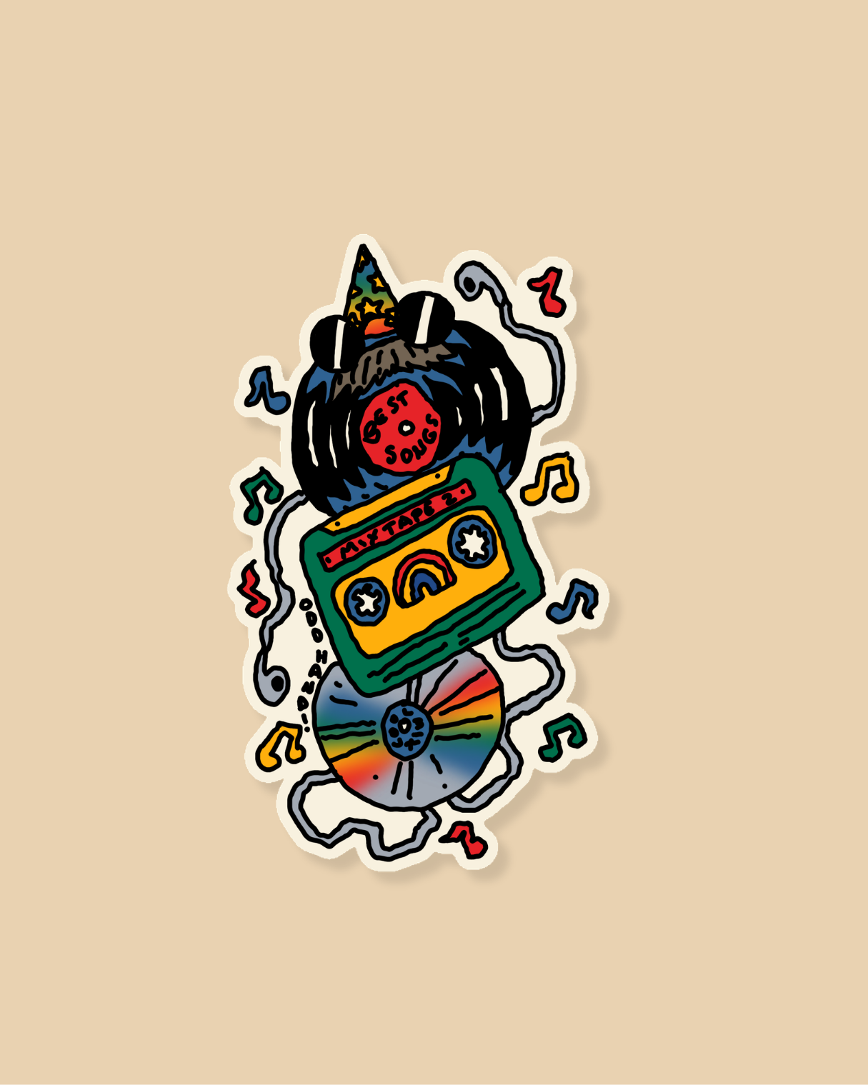 Music Creature Sticker