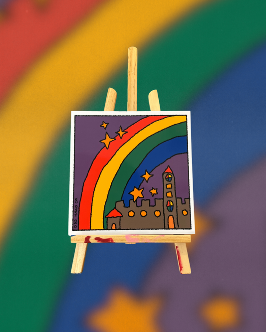 Rainbow Castle Print