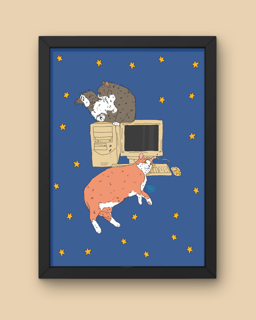 PC Cat Bed Print