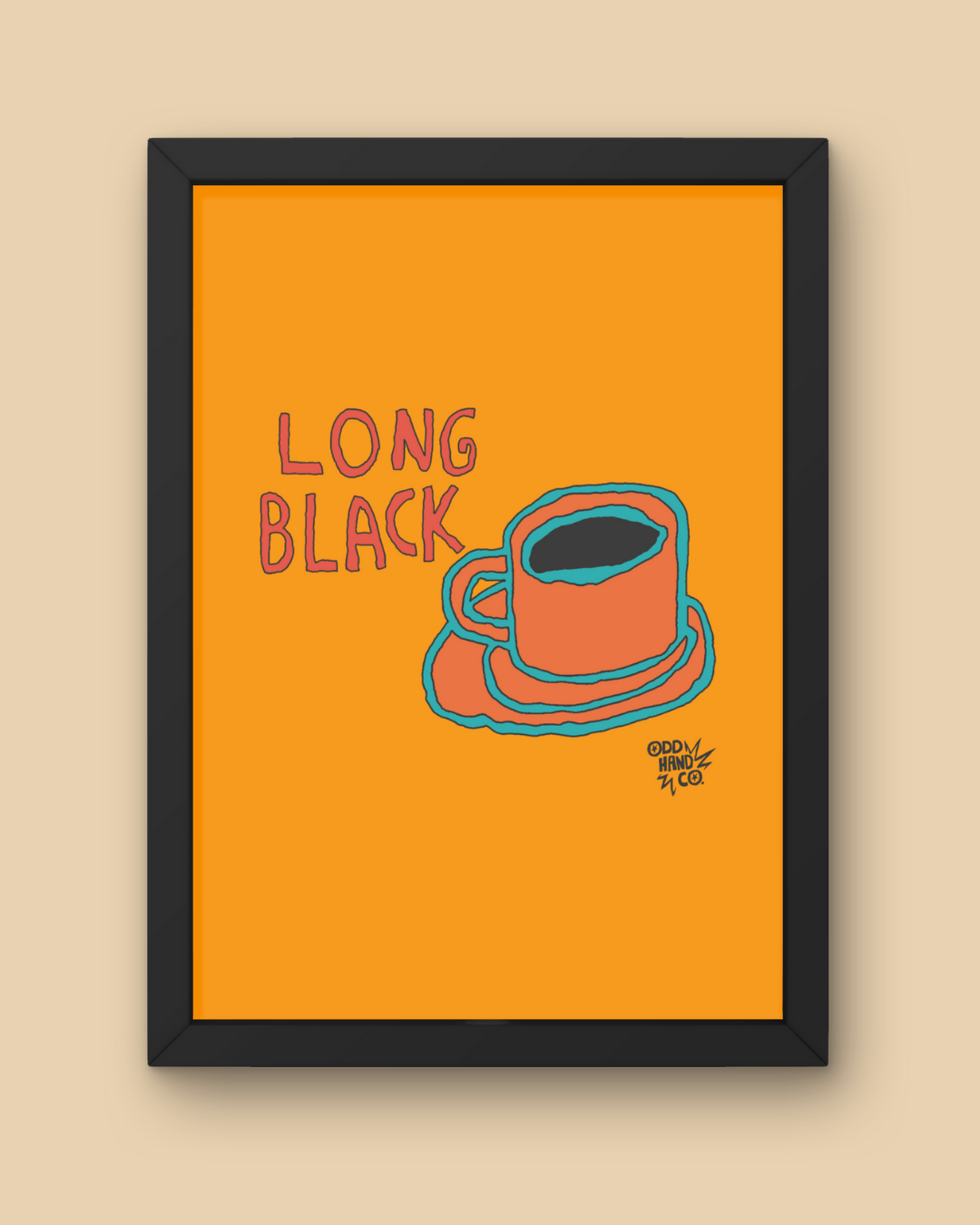 Long Black Print