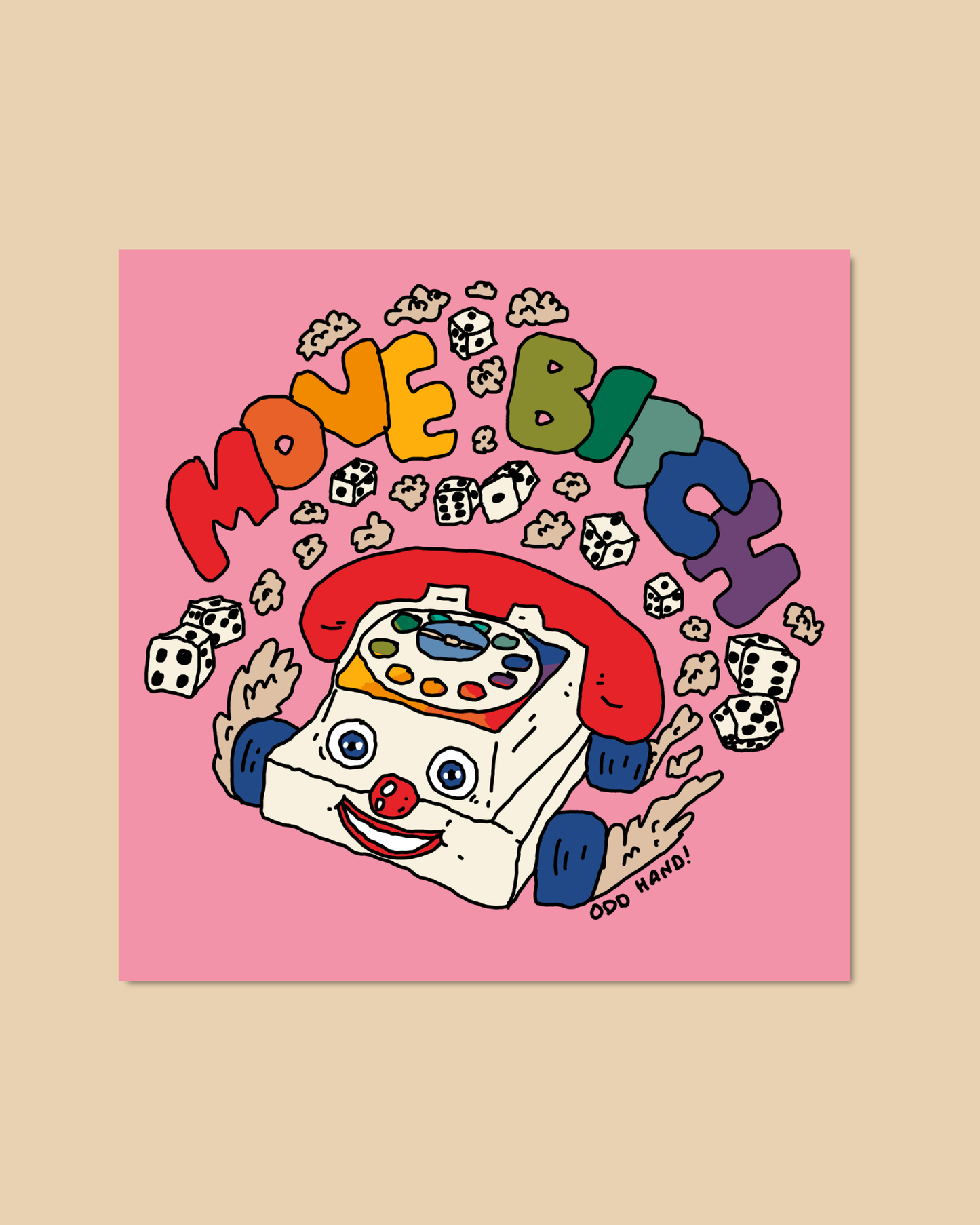 Move B*tch Mini Print/Postcard
