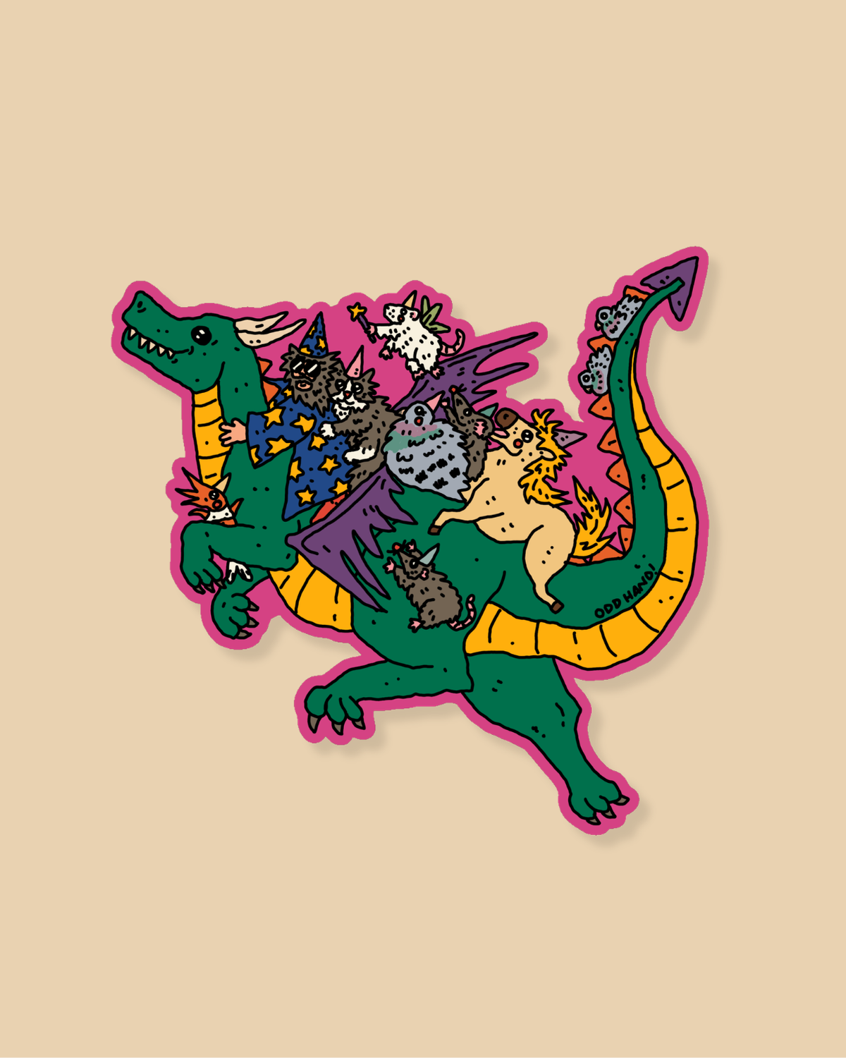 Wizard and Friends Sticker