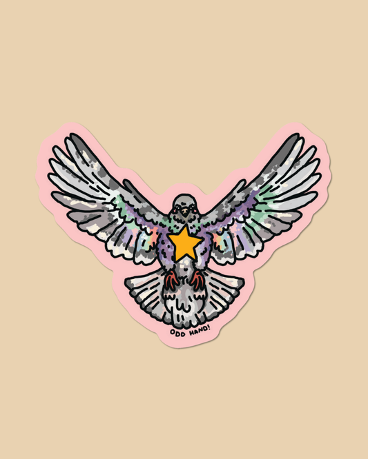 Pigeon Star Sticker