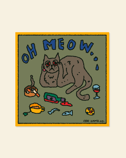 Oh Meow Cat Print