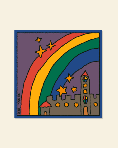 Rainbow Castle Print