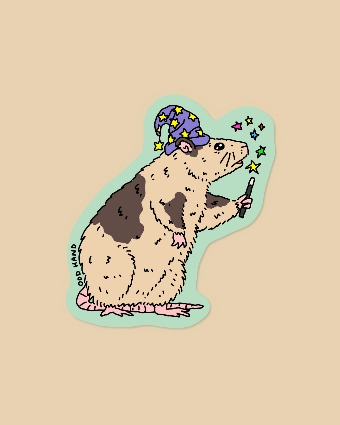 Rat Magic Sticker