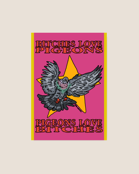 B*tches Love Pigeons Postcard