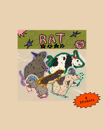 Rat Pack (5 Stickers)