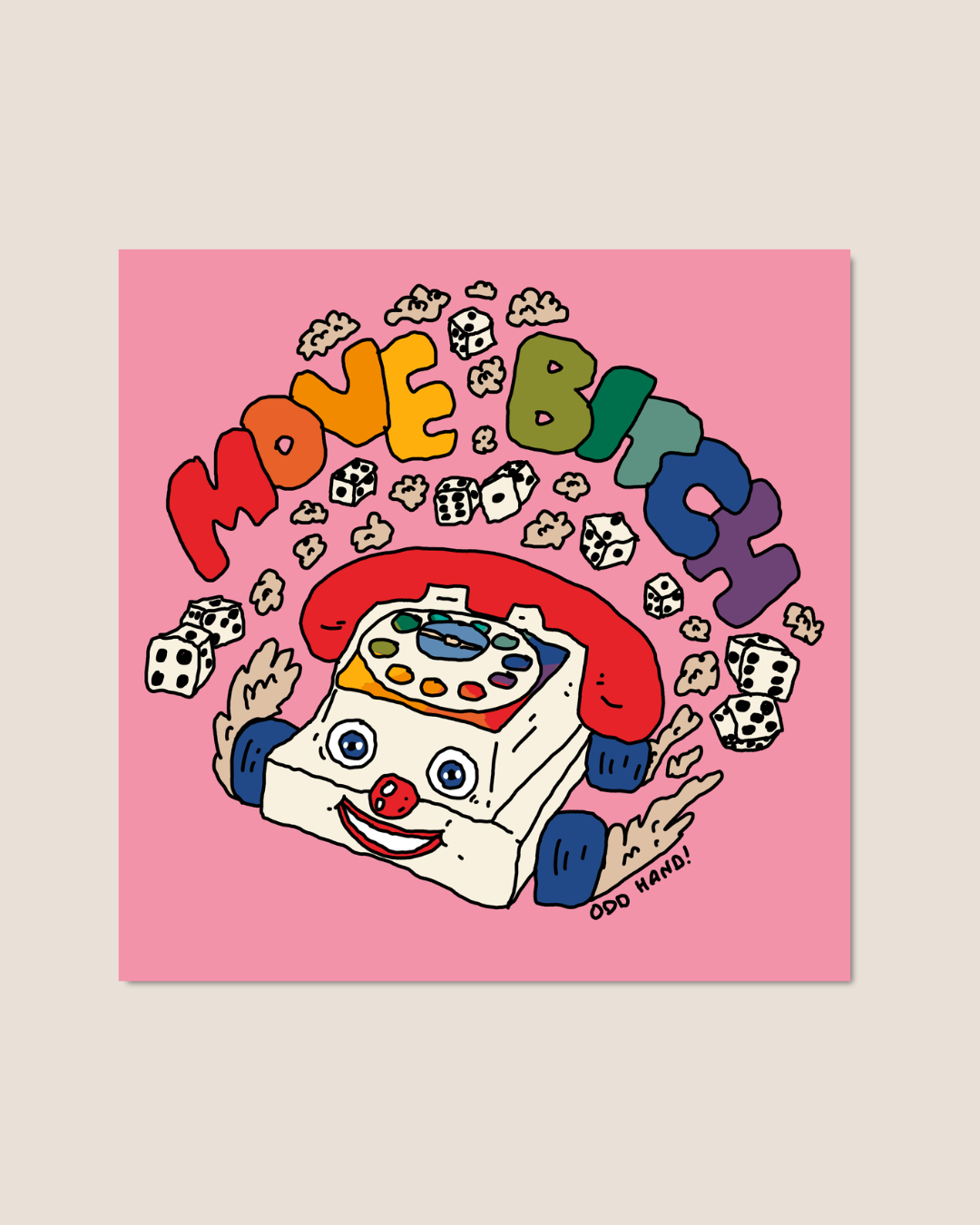 Move B*tch Postcard