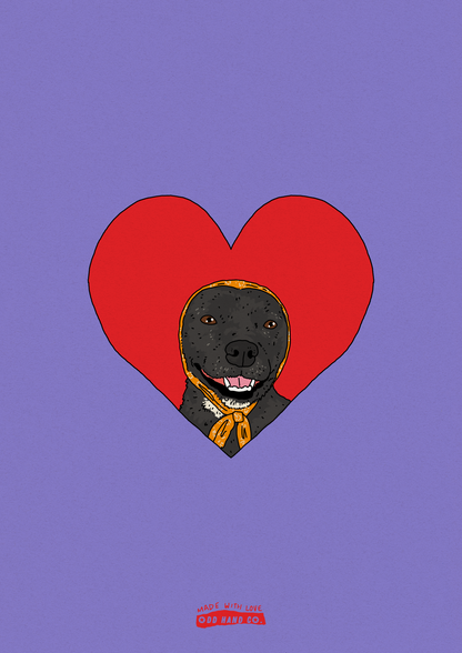 Custom Pet-In-A-Heart Portrait