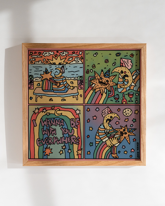 Be With You Everywhere Square Print