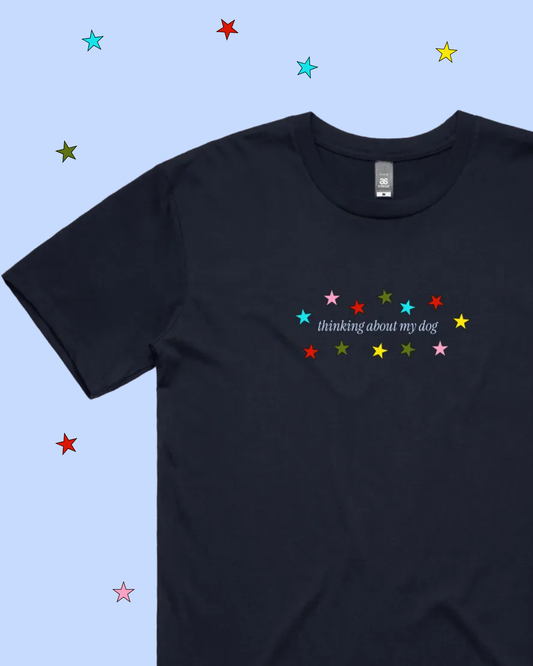 Thinking About My Dog T-Shirt (By Rat Baby)