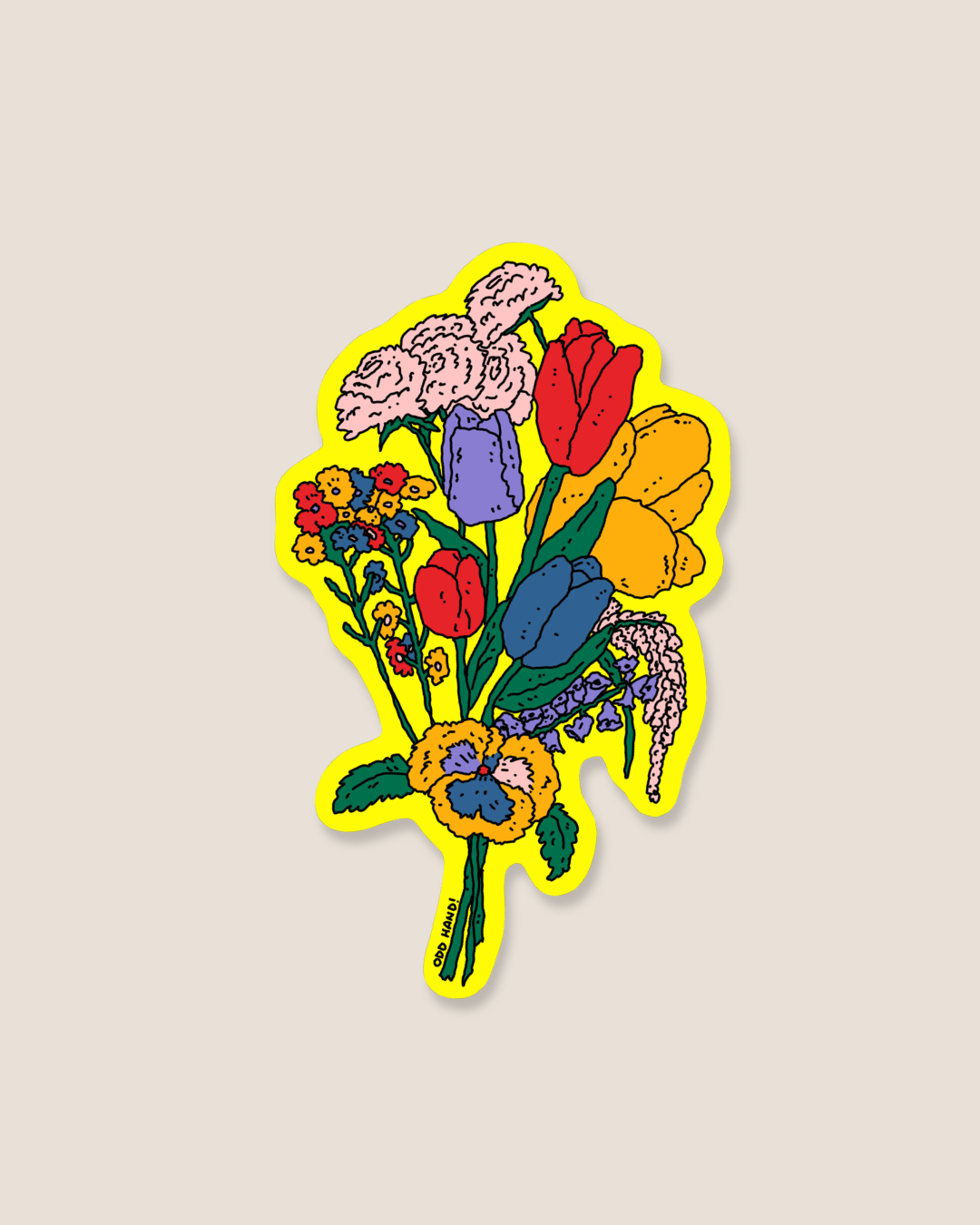 Rainbow Bouquet Sticker