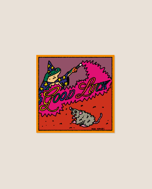 Good Luck Square Sticker