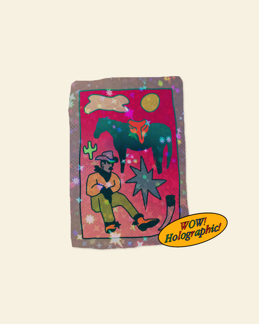 Cowboy Essentials Sparkly Sticker