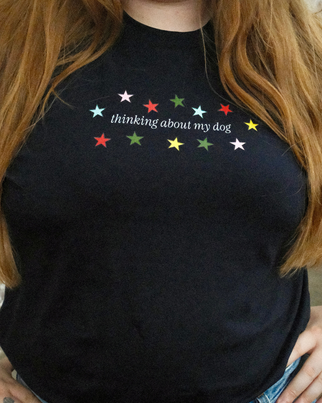 Thinking About My Dog T-Shirt (By Rat Baby)