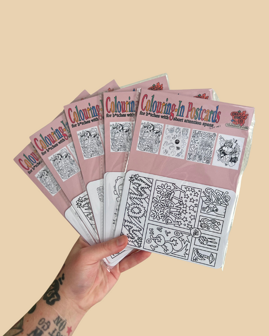 Colouring-In A6 Postcards (4 Pack)