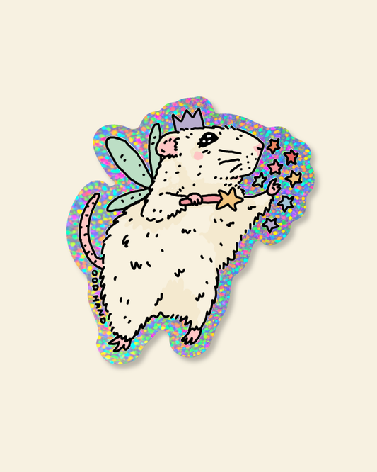 Fairy Mouse Holographic Sticker