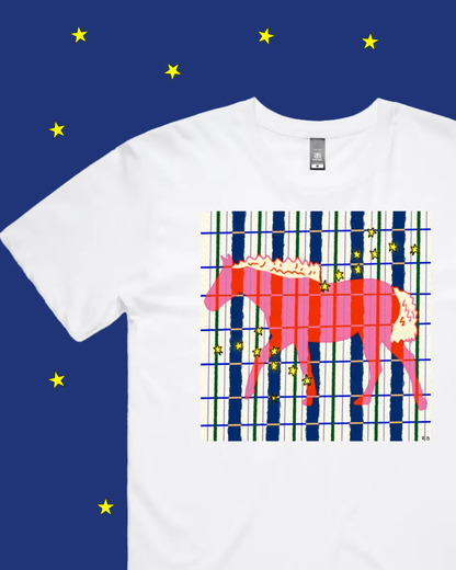 Checker Horse T-Shirt (By Rat Baby)