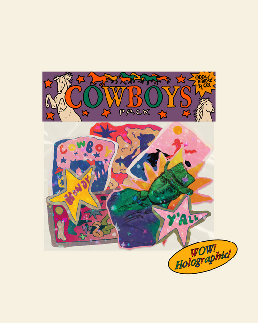 Cowboy Sticker Pack (7 Stickers)
