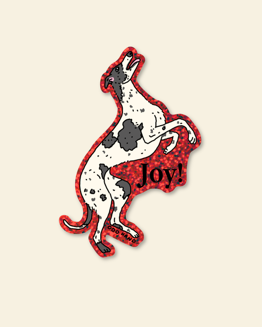 Greyhound Joy Holographic Sticker