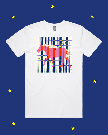 Checker Horse T-Shirt (By Rat Baby)