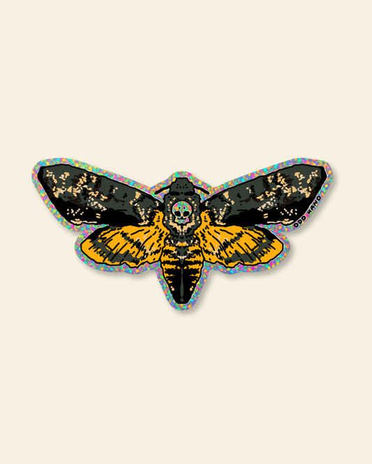 Death's-Head Moth Holographic Sticker