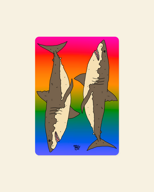 I Love Sharks Postcard