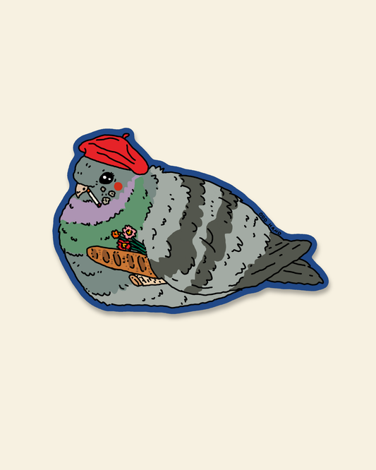 Parisian Pigeon Sticker