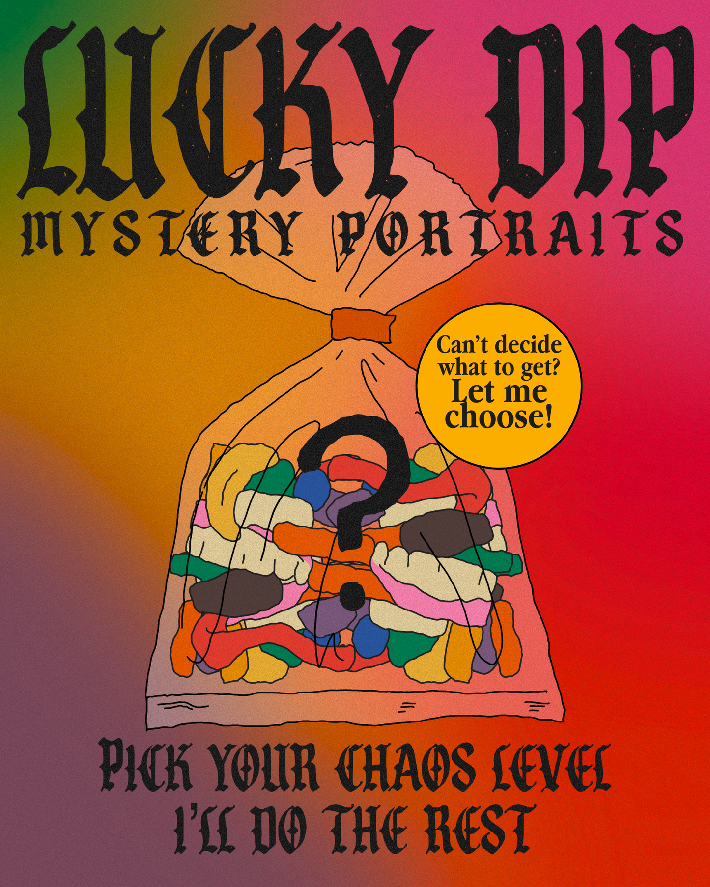 Lucky Dip Mystery Portrait