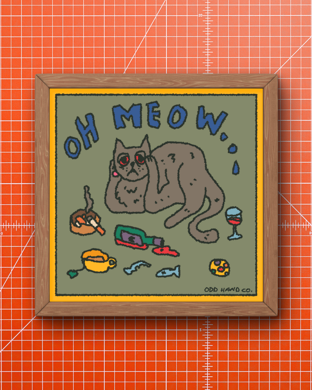 Oh Meow Cat Print
