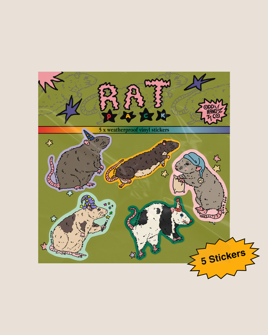 Rat Pack (5 Stickers)