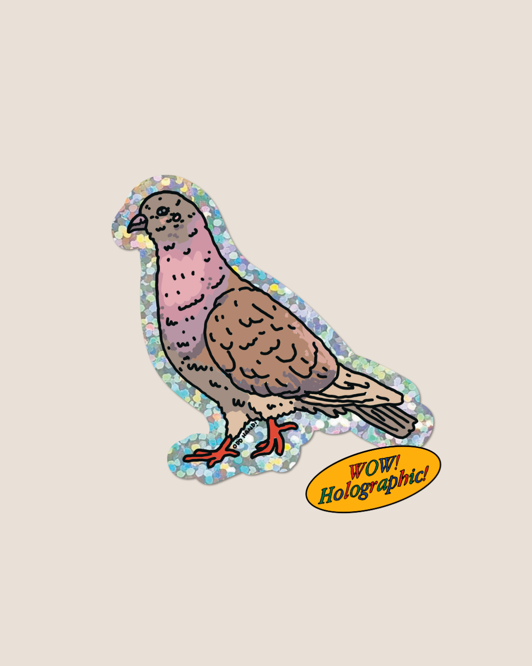 Tokyo Pigeon Holographic Sticker