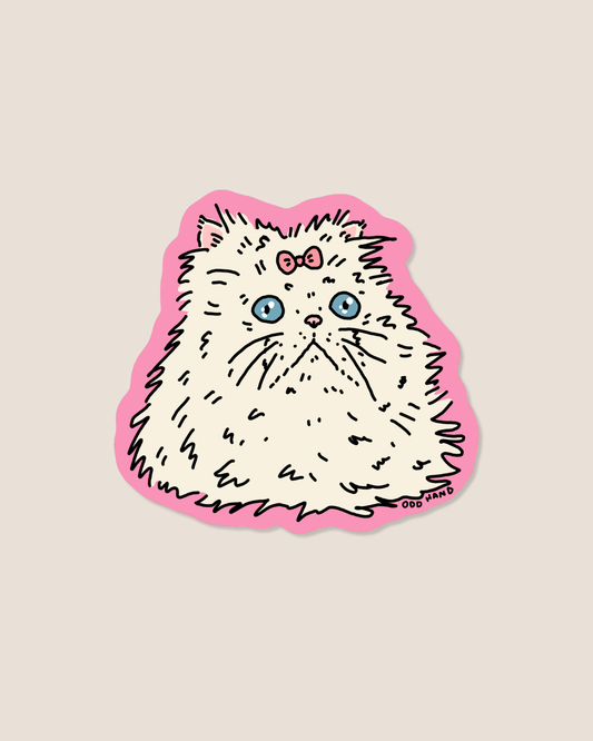 Fluffy Cat Sticker