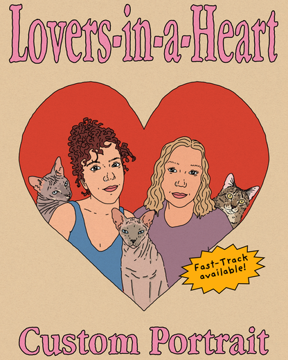 Lovers-in-a-Heart Portrait