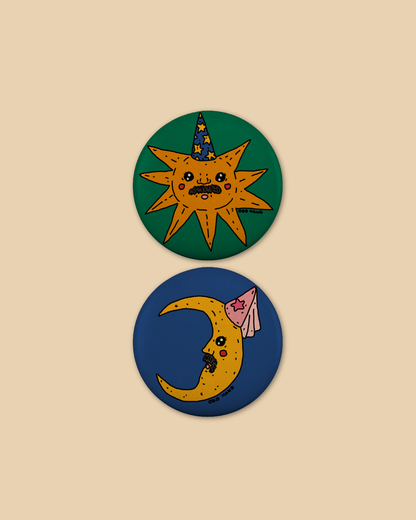 Sun + Moon Badge Pack