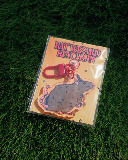 Rat Wizard Keychain