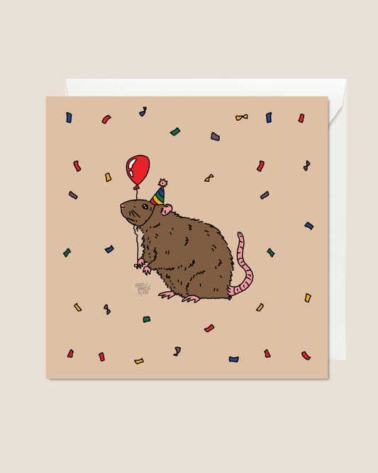 Rat Party Card