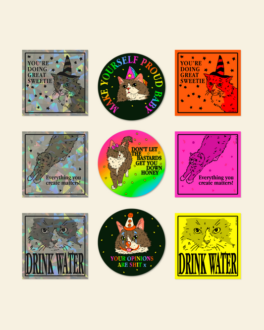 Mozart's Motivation Bundle (9 Stickers)