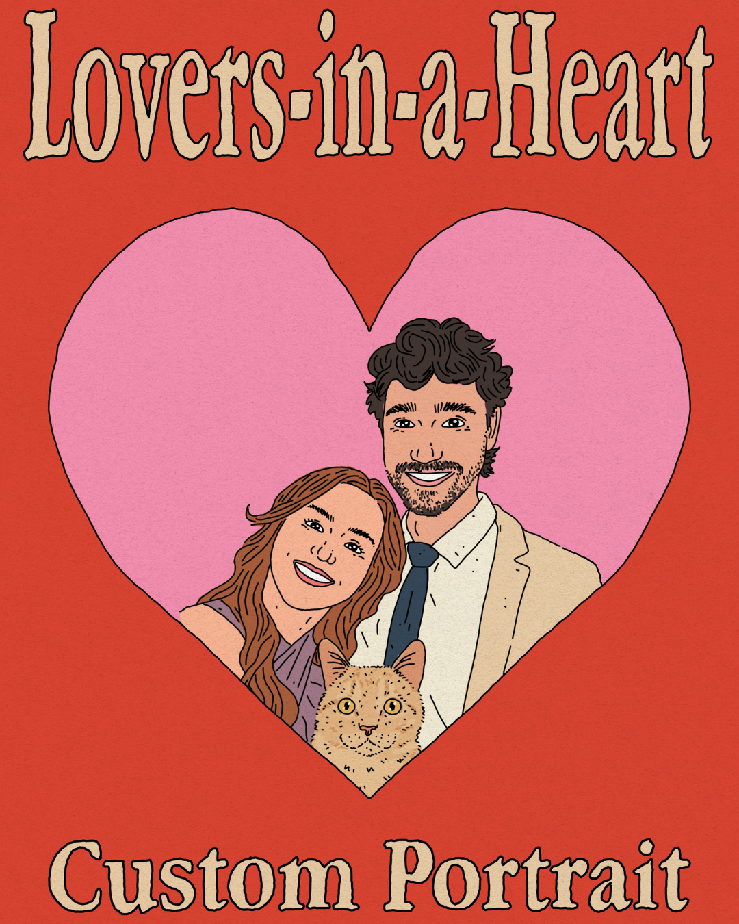 Lovers-in-a-Heart Portrait