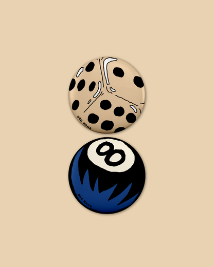 8-Ball + Dice Badge Pack