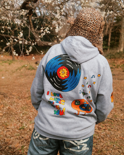 I Love Music Hoodie